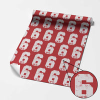 Number 6 Wrapping Paper Roll Matching 67 Meme 6th Birthday 6 Years - Wonder Print Shop