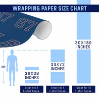 Number 67 Meme Wrapping Paper Roll Funny Six Seven Varsity Sports Team Jersey - Wonder Print Shop