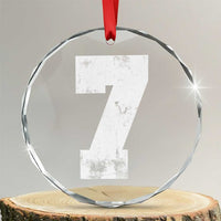 Number 7 Crystal Glass Ornament Matching 67 Meme 7th Birthday 7 Years - Wonder Print Shop