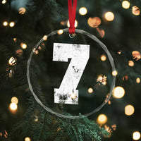 Number 7 Crystal Glass Ornament Matching 67 Meme 7th Birthday 7 Years - Wonder Print Shop