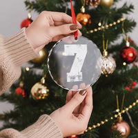 Number 7 Crystal Glass Ornament Matching 67 Meme 7th Birthday 7 Years - Wonder Print Shop