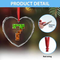 Number 7 Heart Crystal Glass Ornament Game Matching 67 Meme Costume 7th Birthday 7 Years - Wonder Print Shop