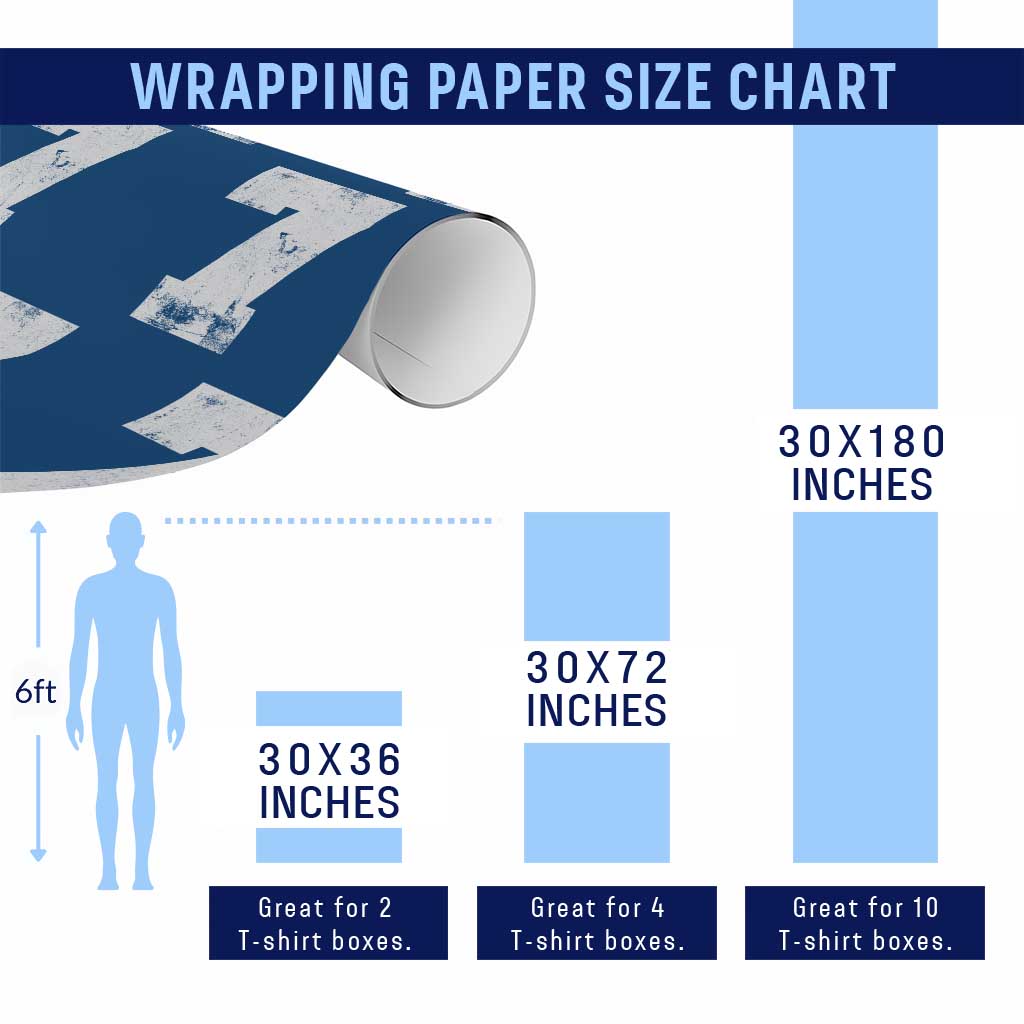 Number 7 Wrapping Paper Roll Matching 67 Meme 7th Birthday 7 Years - Wonder Print Shop