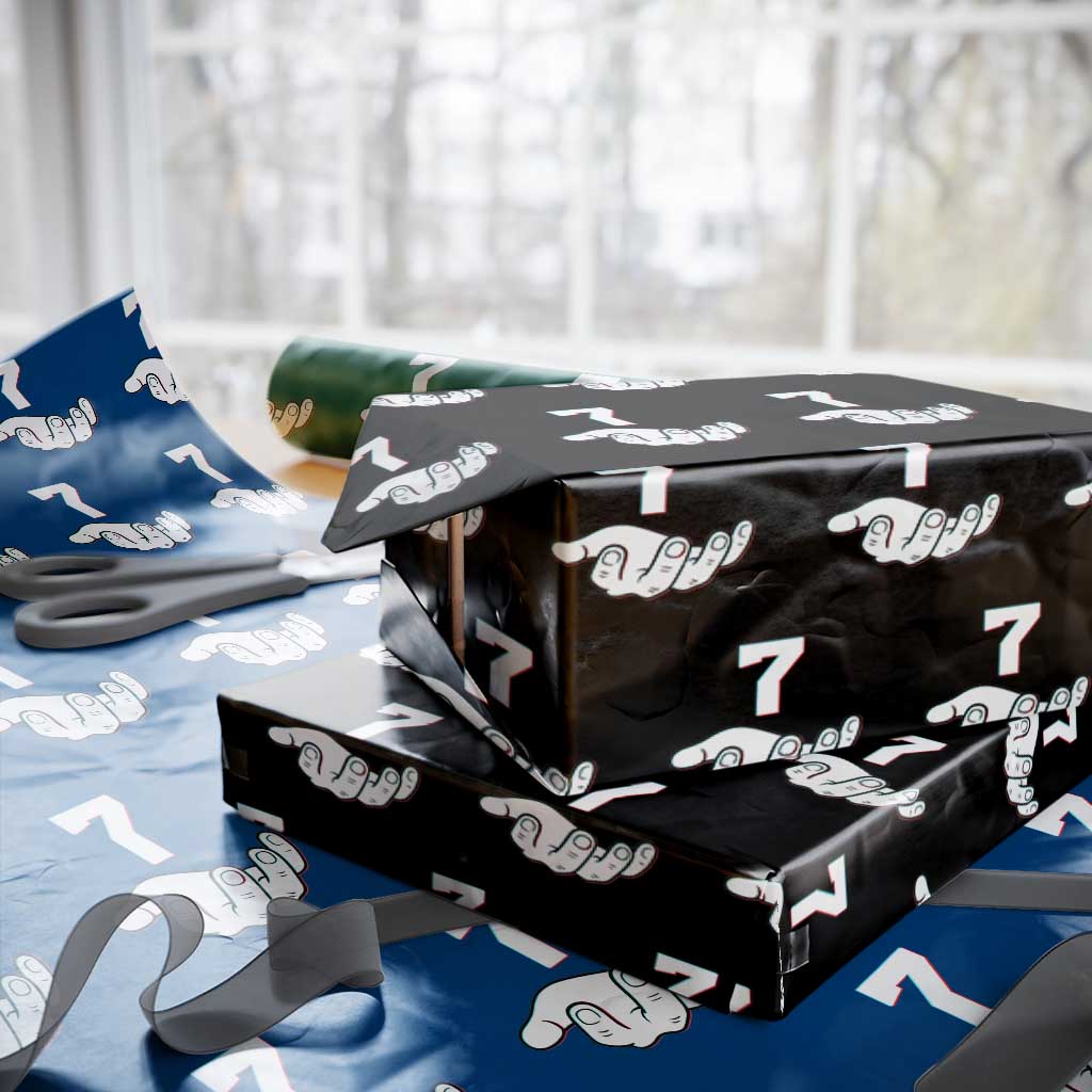 Number 7 Wrapping Paper Roll Matching 67 Meme Costume 7th Birthday 7 Years - Wonder Print Shop