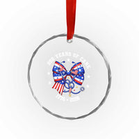 Nurse 250 Years Of Care Crystal Glass Ornament Patriotic American Nurse Gift