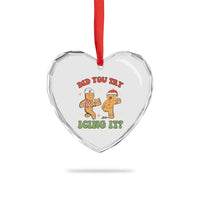Nurse Christmas Heart Crystal Glass Ornament Did You Try Icing It Funny Saying - Wonder Print Shop