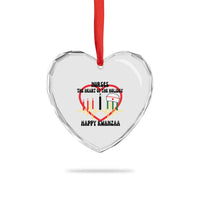 Nurse The Heart Of The Holiday Heart Crystal Glass Ornament Happy Kwanzaa Medical Gift - Wonder Print Shop