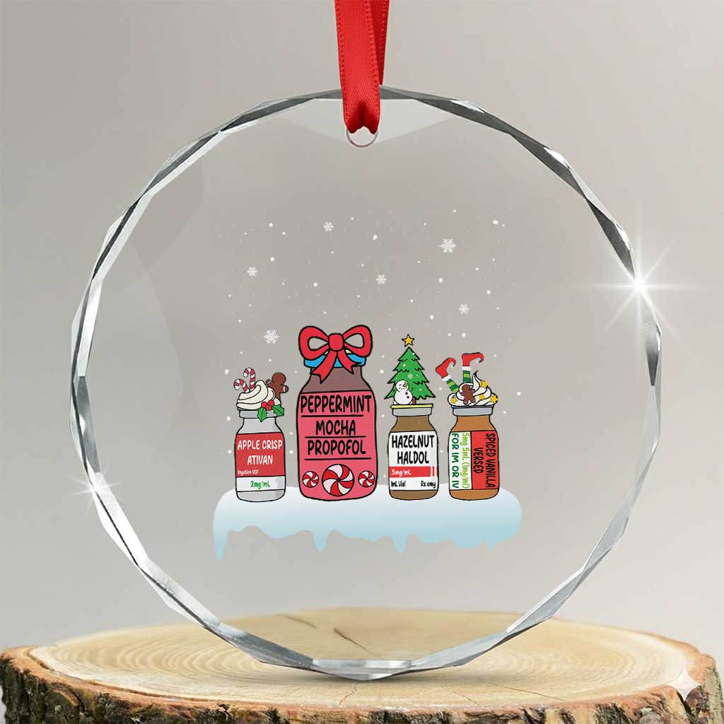 Nurse Xmas Crystal Glass Ornament Funny Nursing Nurse RN LPN NP Doctor Nicu TS10