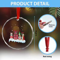 Nurse Xmas Crystal Glass Ornament Funny Nursing Nurse RN LPN NP Doctor Nicu TS10