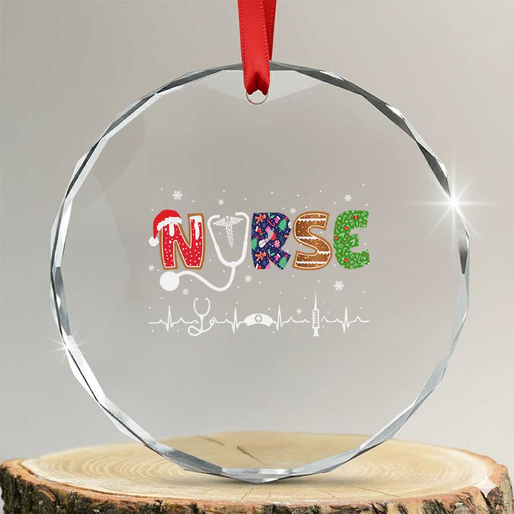 Nurse Xmas Crystal Glass Ornament Nursing RN LPN NP Nicu Xmas Gift TS10