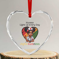 Nurses Light Up Everyday Heart Crystal Glass Ornament Joyful Kwanzaa Celebration Gift - Wonder Print Shop