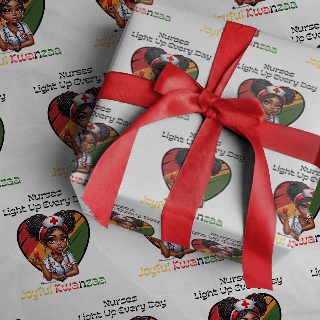 Nurses Light Up Everyday Wrapping Paper Roll Joyful Kwanzaa Celebration Gift - Wonder Print Shop