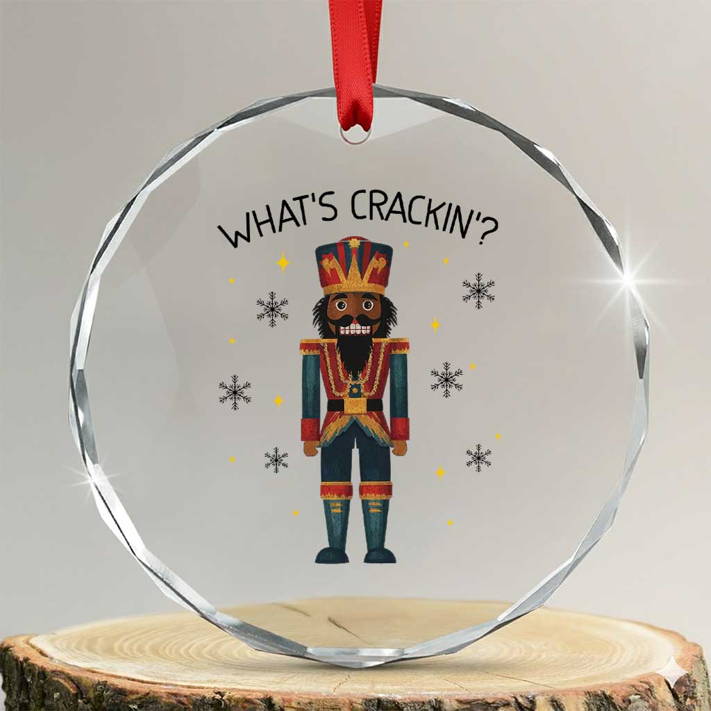 Nutcracker Christmas Crystal Glass Ornament What Is Cracking - Wonder Print Shop