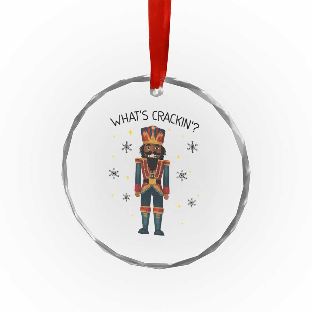 Nutcracker Christmas Crystal Glass Ornament What Is Cracking - Wonder Print Shop