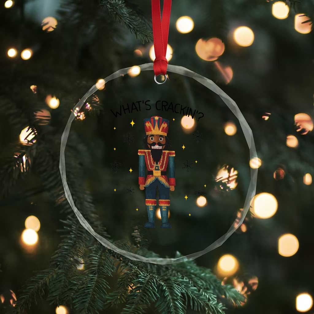 Nutcracker Christmas Crystal Glass Ornament What Is Cracking - Wonder Print Shop