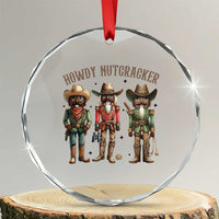 Nutcracker Cowboy Christmas Western Country Howdy Crystal Glass Ornament - Wonder Print Shop