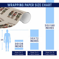 Nutcracker Cowboy Christmas Western Country Howdy Wrapping Paper Roll - Wonder Print Shop