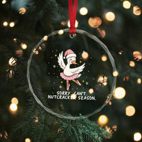 Nutcracker Goose Ballet Christmas Crystal Glass Ornament - Wonder Print Shop