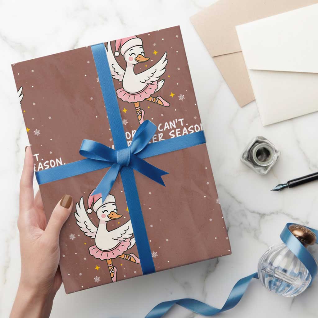 Nutcracker Goose Ballet Christmas Wrapping Paper Roll - Wonder Print Shop
