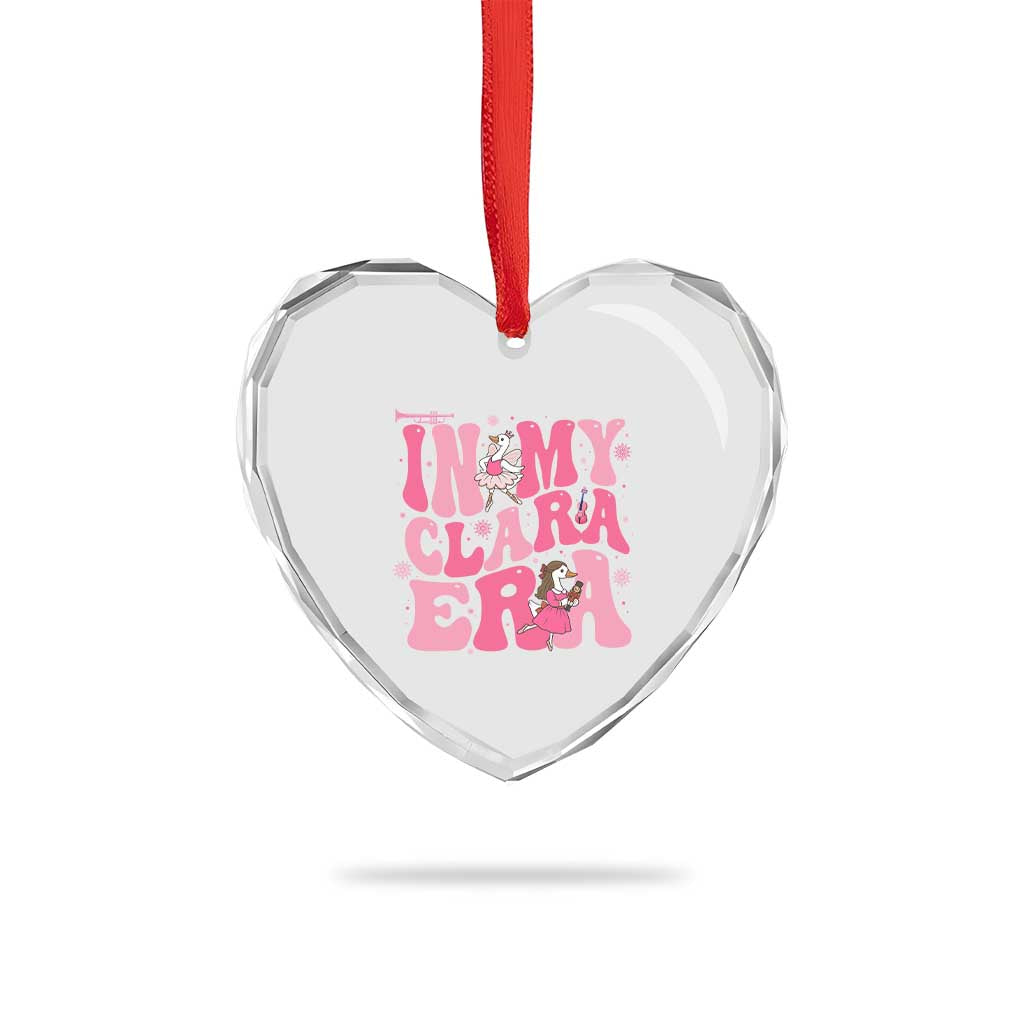 Nutcracker Goose Ballet Heart Crystal Glass Ornament In My Clara Era - Wonder Print Shop