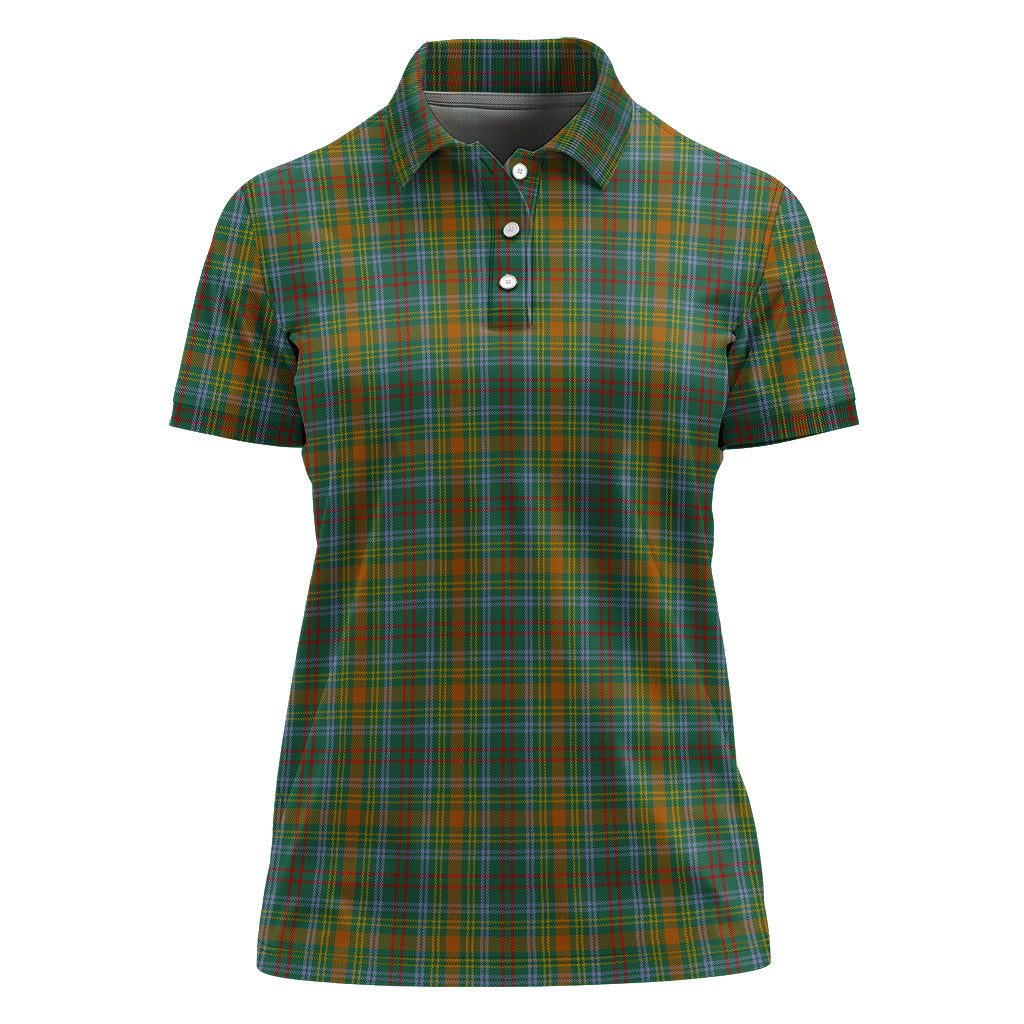 obrien-scottish-tartan-golf-polo-for-women-tartan-womens-polo-shirts