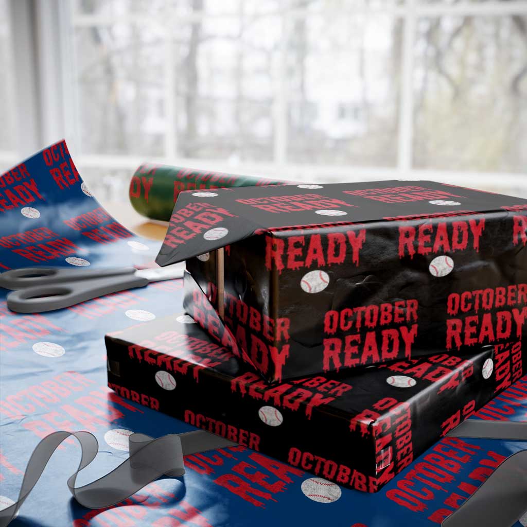 October Ready Wrapping Paper Roll Philadelphia Playoff Baseball Gift Halloween Costume - Wonder Print Shop
