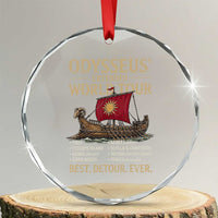 Odysseus Extended World Tour Crystal Glass Ornament Funny Greek Mythology Odyssey History Gift