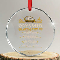 Odysseus World Tour Epic Journey Crystal Glass Ornament Funny Greek Mythology Odyssey History Gift