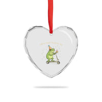 Off To Start Chapter 30 Heart Crystal Glass Ornament Funny Frog Scooter 30th Birthday Gift