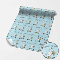 Off To The Egg Hunt Wrapping Paper Roll Funny Easter Goose