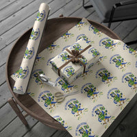 Off To Watch Futebol Wrapping Paper Roll Funny Brazil Macaw Soccer Fan