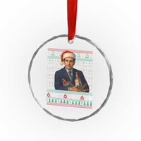 Office Christmas Movie Crystal Glass Ornament Funny Retro 90s Movie Ugly Xmas - Wonder Print Shop