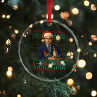 Office Christmas Movie Crystal Glass Ornament Funny Retro 90s Movie Ugly Xmas - Wonder Print Shop
