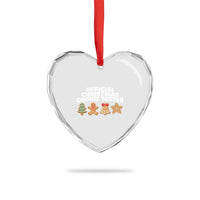 Official Christmas Cookie Tester Heart Crystal Glass Ornament Taster Baking Crew Sibling Matching - Wonder Print Shop