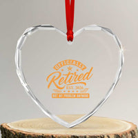 Official Retired 2026 Heart Crystal Glass Ornament Not My Problem Anymore Retro Vintage Retiring