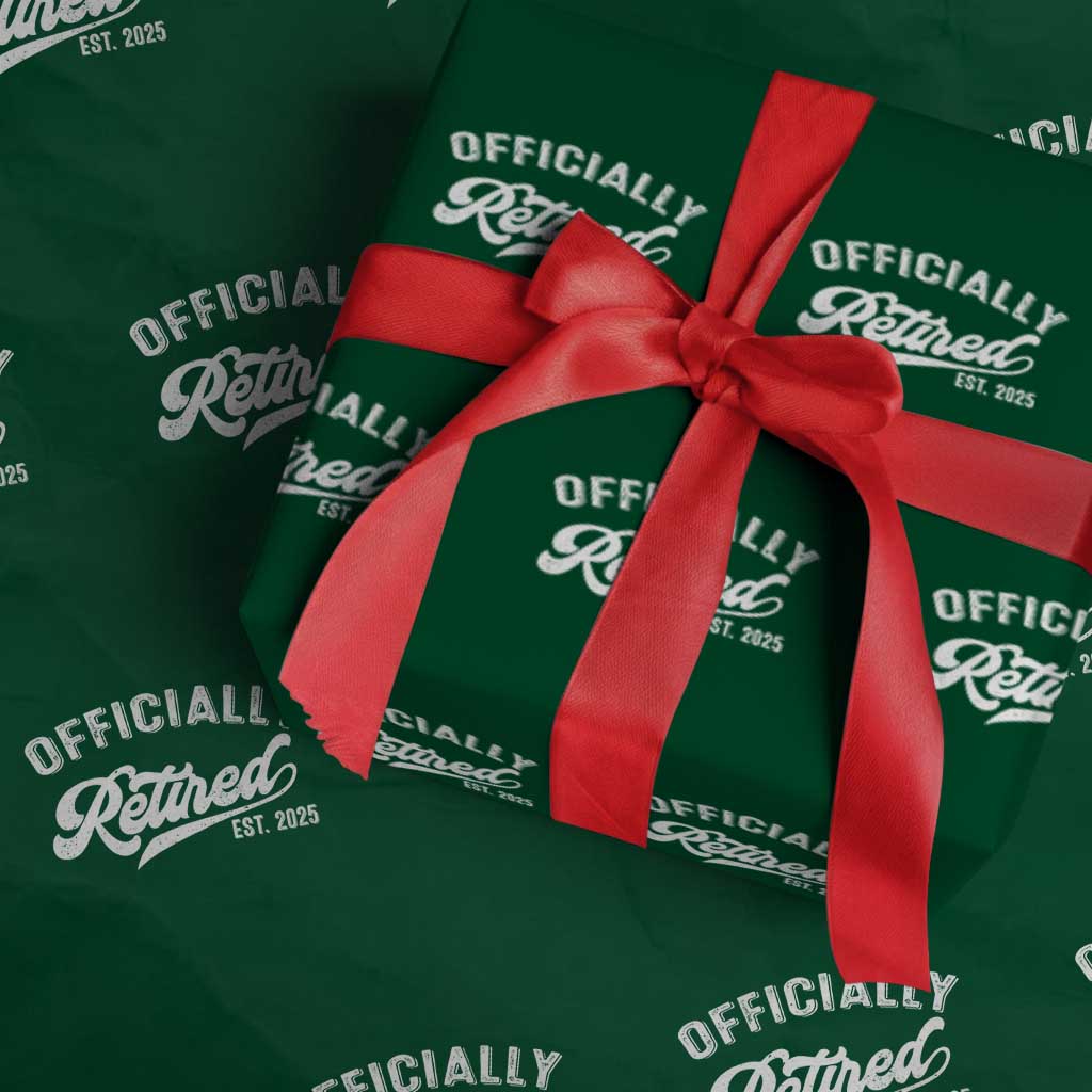 Officially Retired 2025 Wrapping Paper Roll Vintage Retirement - Wonder Print Shop