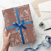 O'Fishally 10 Years Old Wrapping Paper Roll Funny Fisherman Birthday Graphic