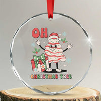 Oh Christmas Tree Retro Groovy Crystal Glass Ornament TS02