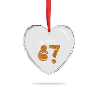 Oh Snap 67 Gingerbread Meme Heart Crystal Glass Ornament Broken Cookie Six Seven Holiday Gag Christmas Vibes - Wonder Print Shop