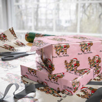 Oink The Halls Wrapping Paper Roll Pig Christmas Farm Life Gift - Wonder Print Shop