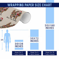 Oink The Halls Wrapping Paper Roll Pig Christmas Farm Life Gift - Wonder Print Shop