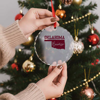 Oklahoma Boomer Crystal Glass Ornament - Wonder Print Shop