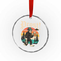 Oktoberfest Bigfoot Alien Beer Crystal Glass Ornament Retro German Sasquatch Beer TS10