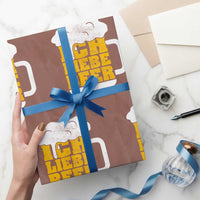 Oktoberfest Drinking Wrapping Paper Roll Ich Liebe Bier Octoberfest German - Wonder Print Shop
