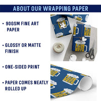 Oktoberfest Drinking Wrapping Paper Roll Ich Liebe Bier Octoberfest German - Wonder Print Shop