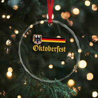 Oktoberfest German Bundesadler Coat of Arms Crystal Glass Ornament Bavarian Drinking Festival