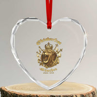 Oktoberfest Munchen Roaring Lion Heart Crystal Glass Ornament Since 1810 Crown and Beer Weapon - Wonder Print Shop