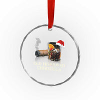 Old Fashioned Cocktail Christmas Crystal Glass Ornament Funny Bourbon Cocktail Drink - Wonder Print Shop