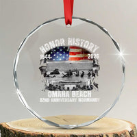 Omaha Beach D Day Crystal Glass Ornament 82nd Anniversary Honor History Normandy WWII
