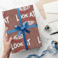 OMG Becky Look At That Bunt Funny Baseball Wrapping Paper Roll